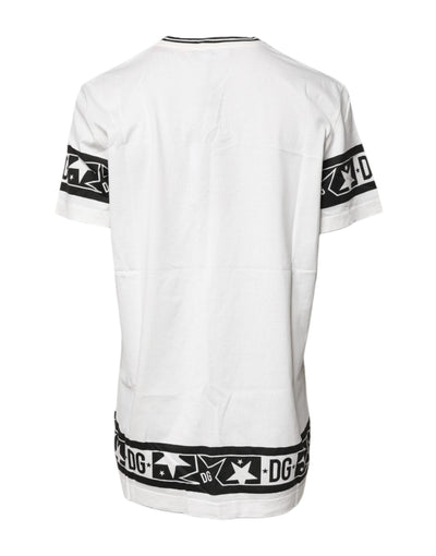 White #DGMillennials Cotton Crewneck T-shirt