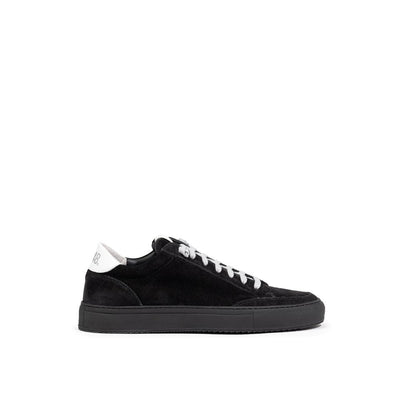 Black Suede Leather Sneaker