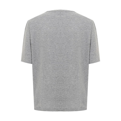 Elegant Gray Cotton Top for Women