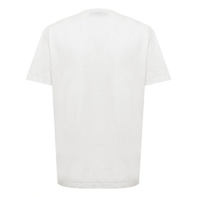 Chic White Cotton Staple Tee
