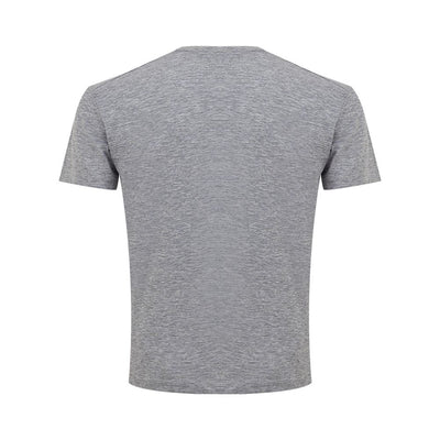 Sleek Gray Cotton Tee for Stylish Men