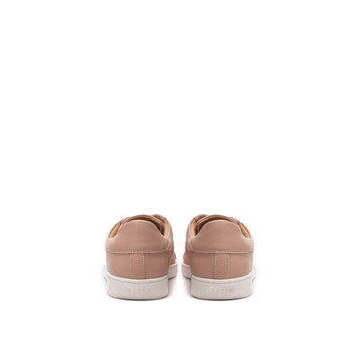 Elegant Pink Leather Sneakers