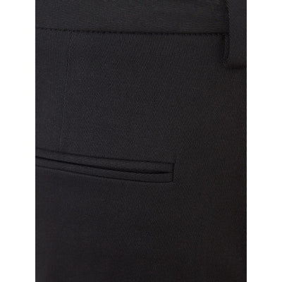 Italian Elegance Cotton Black Trousers