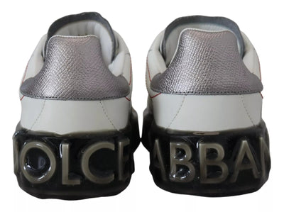 White Leather Portofino Sneakers Shoes