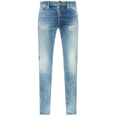Blue Cotton Jeans & Pant
