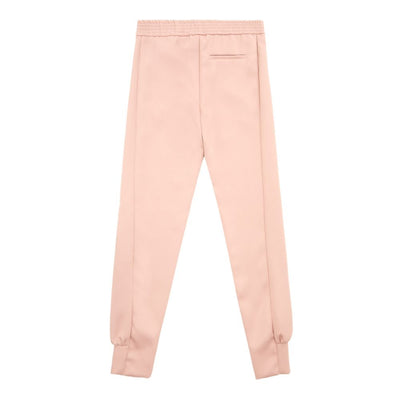 Elegant Pink Polyester Pants for Women