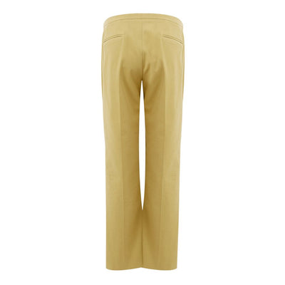 Golden Elegance Cotton Pants