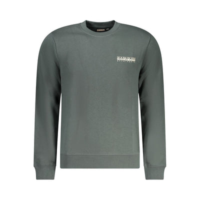 Green Cotton Men Sweater