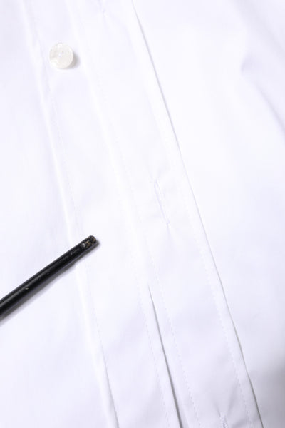White Cotton GOLD Men Dress Formal Shirt