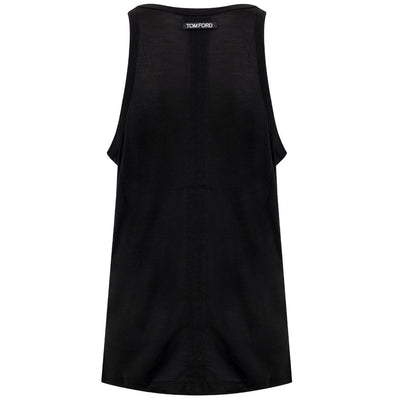 Black Silk Tank Top