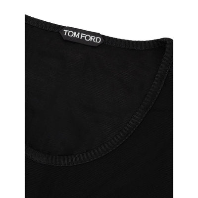 Black Viscose Tank Tops
