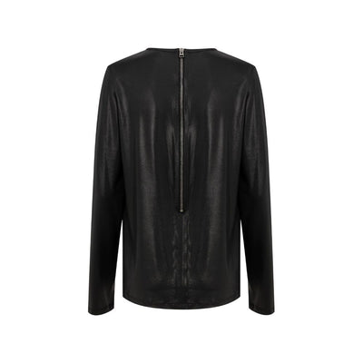 Black Viscose Long Sleeve