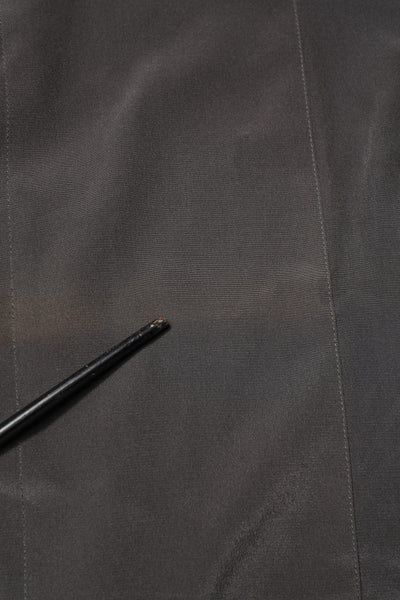 Dark Gray Silk GOLD Dress Formal Shirt
