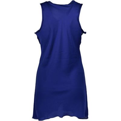 Blue Polyester Women T-Shirt