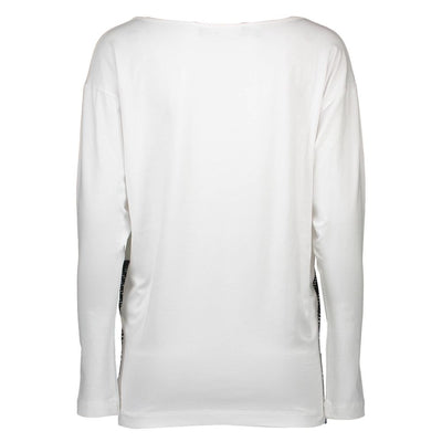 White Cotton Women T-Shirt