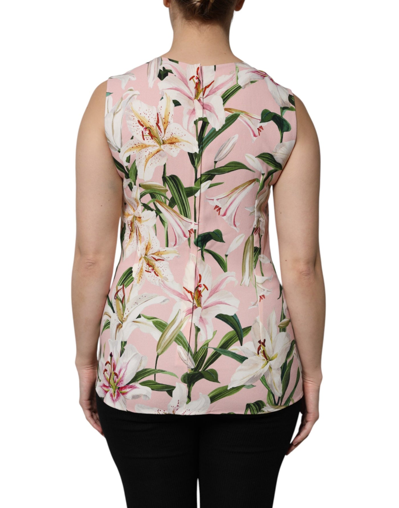 Multicolor Floral Print Round Neck Tank Top