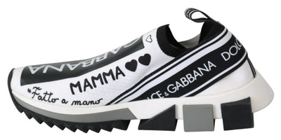 White Black Slip On Sorrento Sneakers