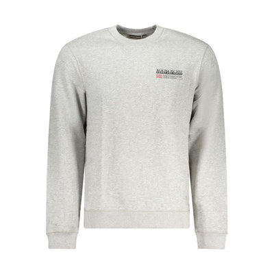 Gray Cotton Men Sweater