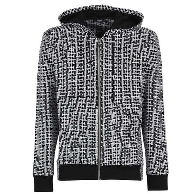 Black Cotton Men's Sweater