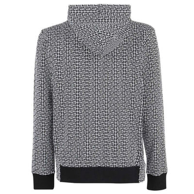 Black Cotton Men's Sweater