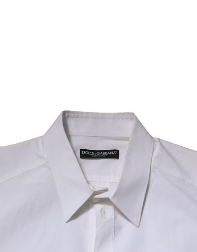 White Cotton Long Sleeves Dress Formal Shirt