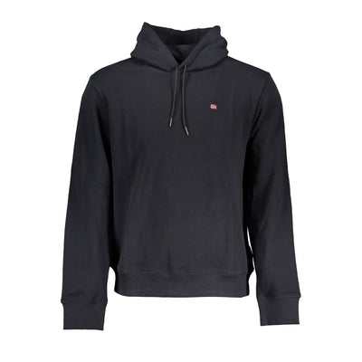 Black Cotton Men Sweater