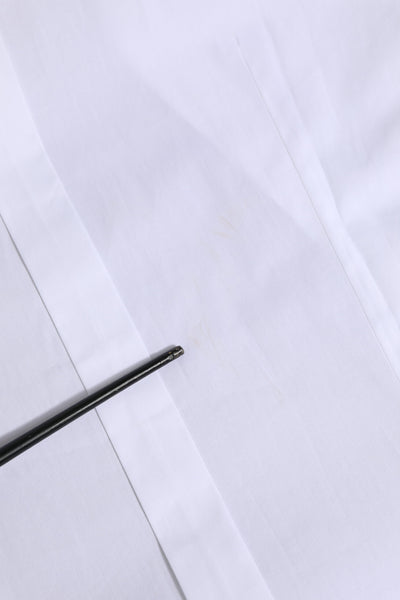 White Cotton GOLD Long Sleeves Formal Shirt