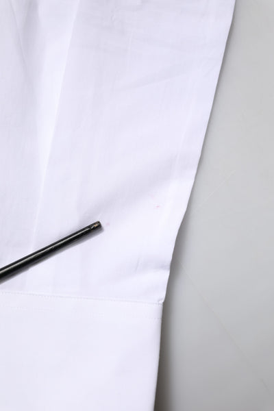 White Cotton GOLD Long Sleeves Formal Shirt