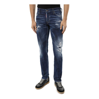 Blue Cotton Jeans & Pant