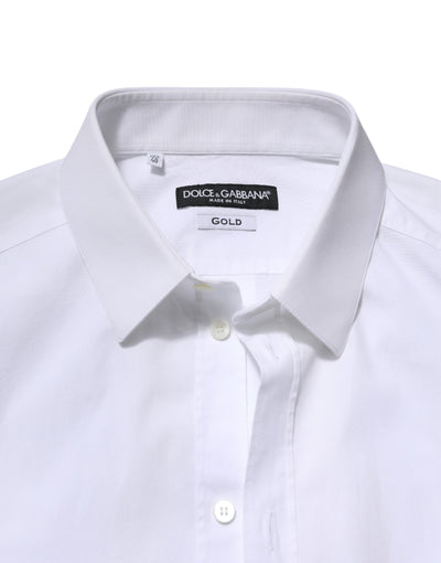 White GOLD Long Sleeve Dress Formal Shirt