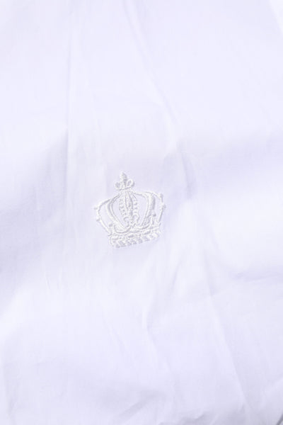 White Cotton Long Sleeves GOLD Formal Shirt