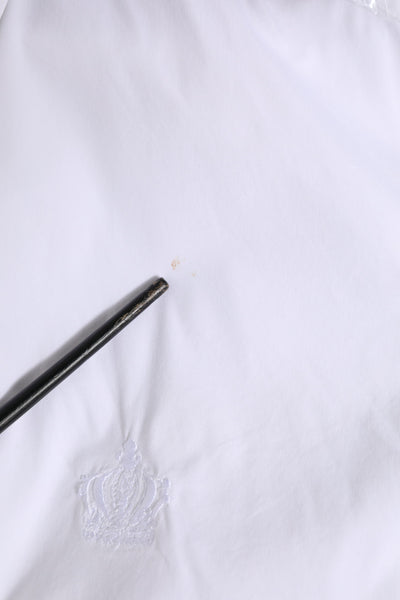White GOLD Cotton Men Dress Formal Shirt