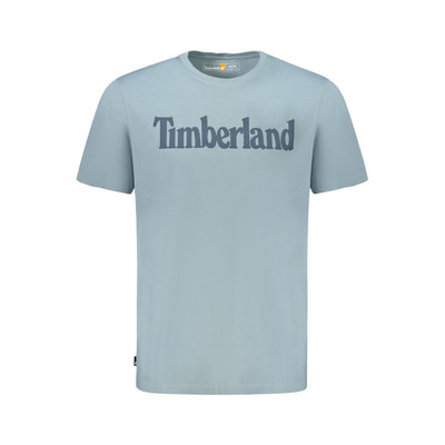Light Blue Organic Cotton Men T-Shirt