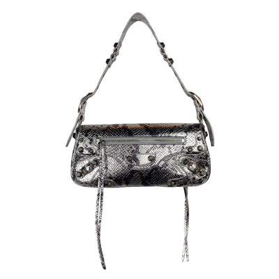 Gray Calfskin Handbag