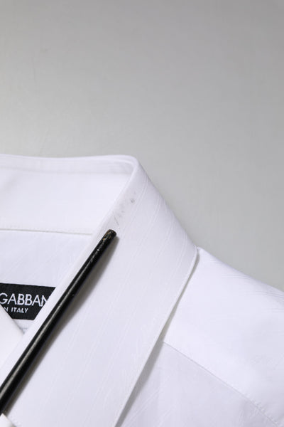 White Cotton MARTINI Long Sleeve Dress Shirt