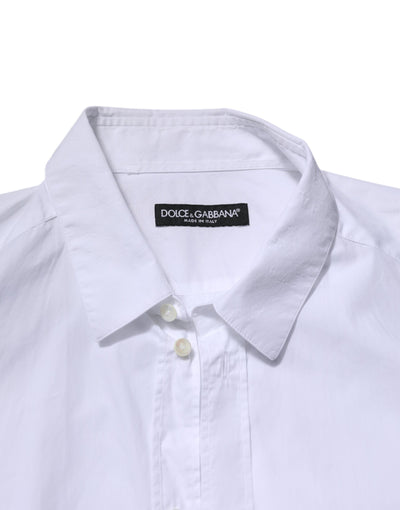White Cotton Long Sleeves Dress Formal Shirt
