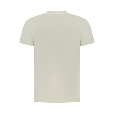 Beige Cotton Men T-Shirt