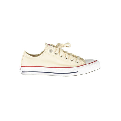 Beige Cotton Women Sneaker
