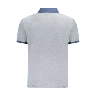 Blue Cotton Polo Shirt