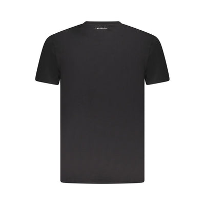 Black Cotton Men T-Shirt