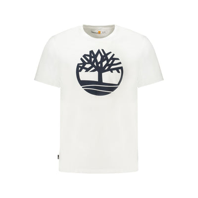 White Cotton Men T-Shirt