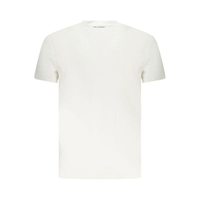 White Cotton Men T-Shirt