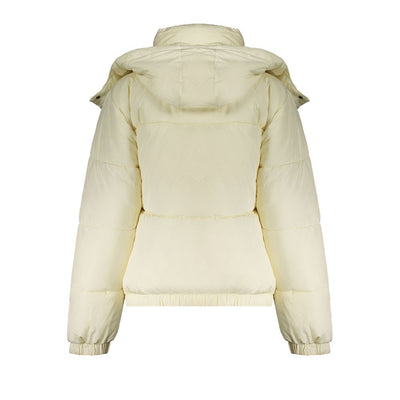 Beige Polyester Jackets & Coat