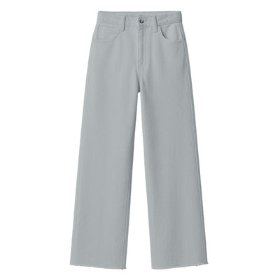 Gray Cotton Women Jeans