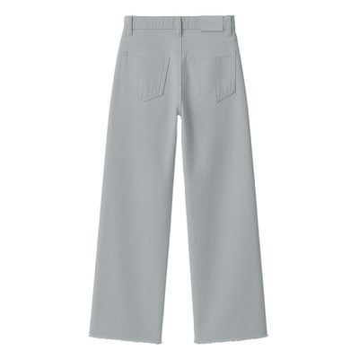Gray Cotton Women Jeans