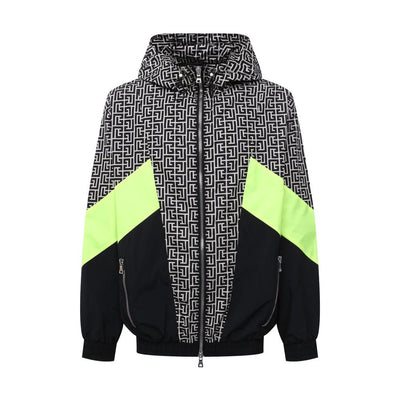Multicolor Nylon Men Jacket