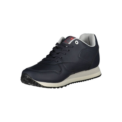 Blue Polyester Sneaker