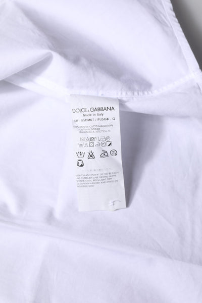 White Cotton GOLD Long Sleeves Formal Shirt