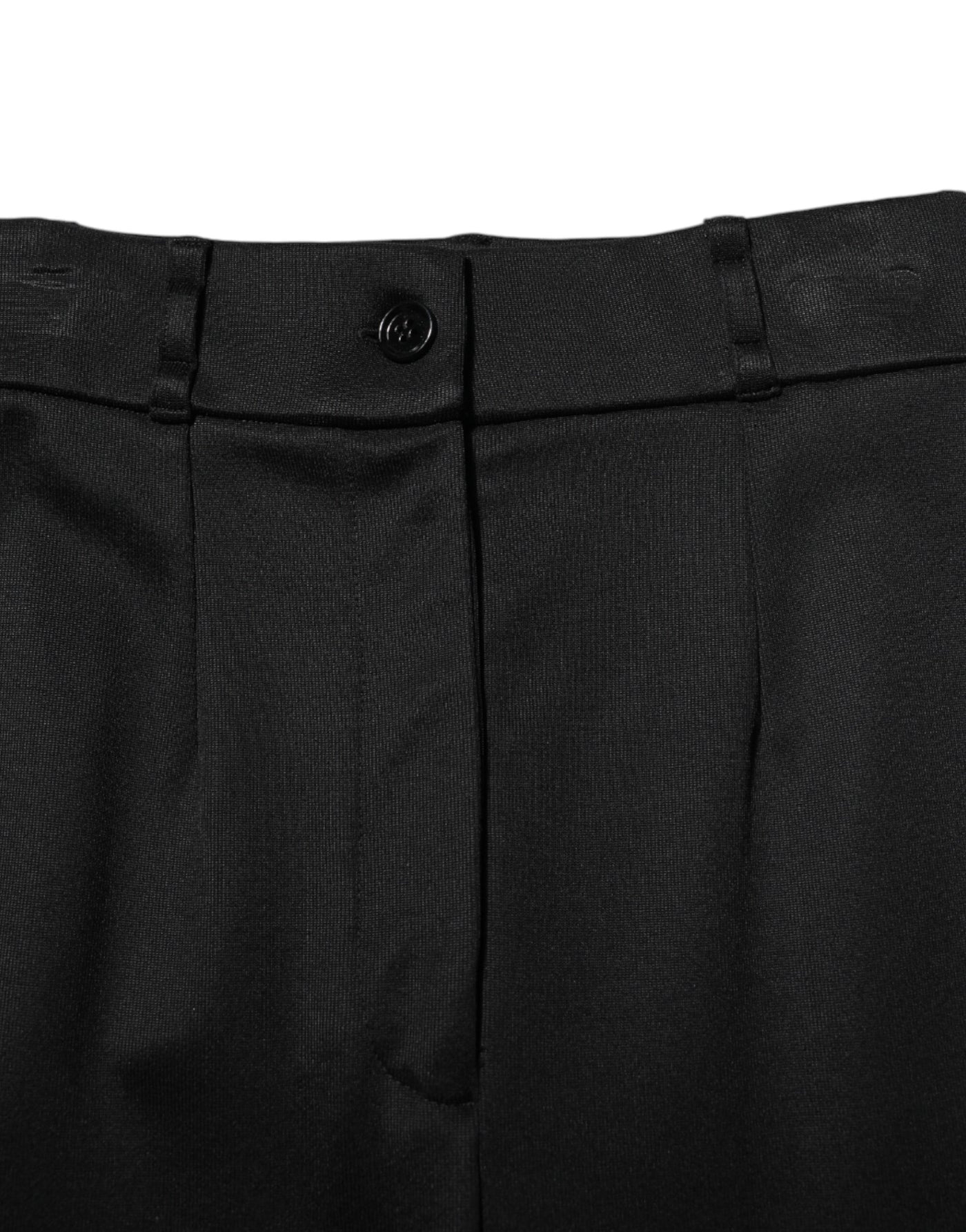 Black Nylon High Waist Skinny Leggings Pants