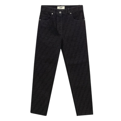 Black Cotton Jeans Denim